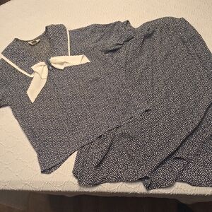 Vtg 90's Compositions Skirt Set, size 10